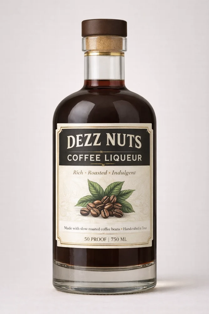 Dezz Nuts Coffee Liqueur bottle